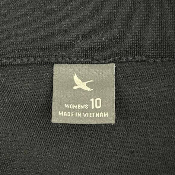 Eddie Bauer Pants Womens Size 10 Black Flat Front Mid Rise Stretch Pant Casual - Picture 3 of 13